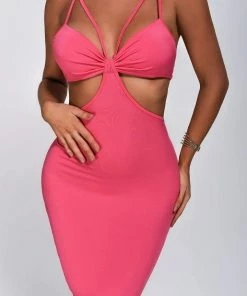 Bellabarnett Alana Cutout Midi Bandage Dress CLOTHING