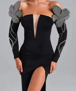 Bellabarnett Malvina Off Shoulder Maxi Bandage Dress