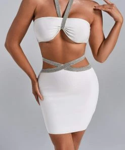 Bellabarnett CLOTHING Varna Cutout Mini Bandage Dress