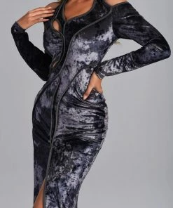 Bellabarnett Manya Velvet Cutout Maxi Dress