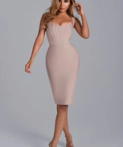 Bellabarnett Margo Corset Midi Bandage Dress CLOTHING