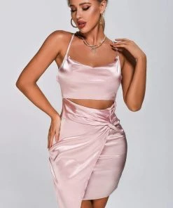 Tracking CLOTHING Alessia Satin Mini Dress