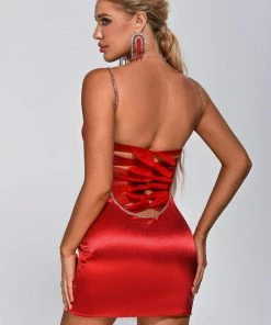 Tracking Aina Satin Mini Dress CLOTHING