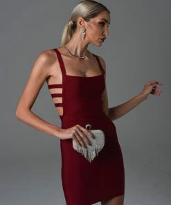 Bellabarnett Viafa Rhinestone Clutch - Silver CLOTHING