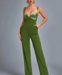 Bellabarnett Bace Satin Jumpsuit CLOTHING