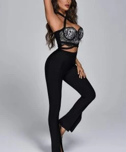 Bellabarnett Antonia Lace Bandage Jumpsuit CLOTHING