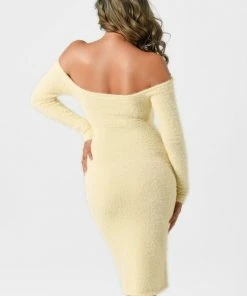 Bellabarnett Nicora Off Shoulder Midi Dress CLOTHING