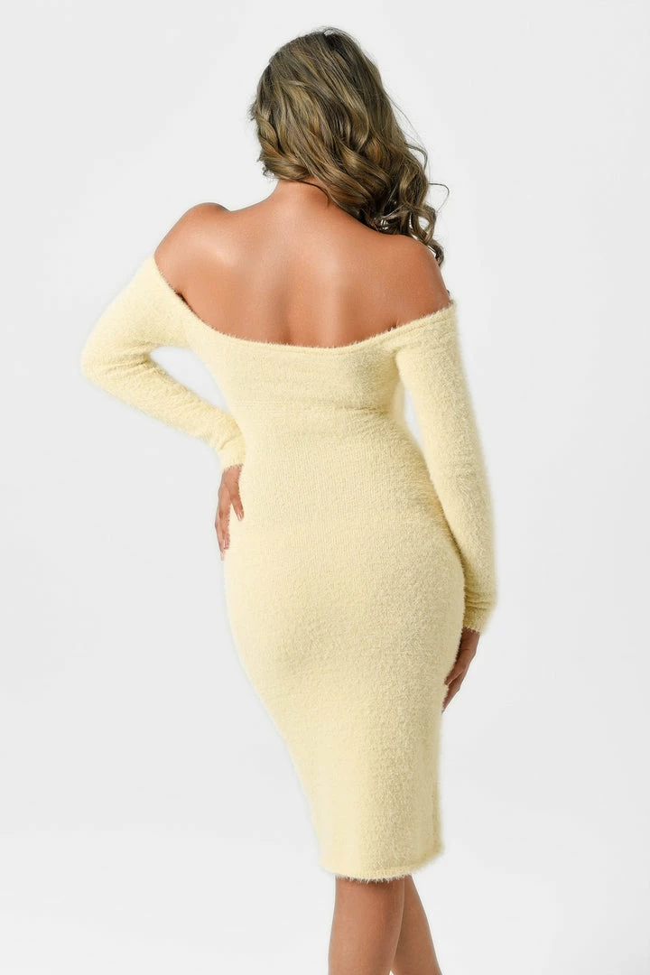 Bellabarnett Nicora Off Shoulder Midi Dress CLOTHING