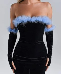 Bellabarnett Shay Velvet Mini Dress CLOTHING