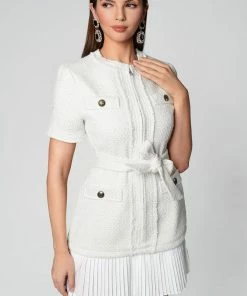 Bellabarnett Fannie Tweed Coat Mini Dress