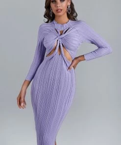 Bellabarnett Suki Long Sleeve Cutout Knit Dress