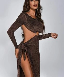 Bellabarnett Suzanne Cutout Slit Midi Dress