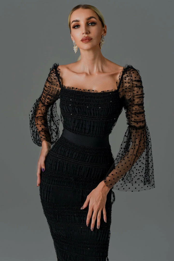 Bellabarnett Crana Mesh Maxi Dress CLOTHING