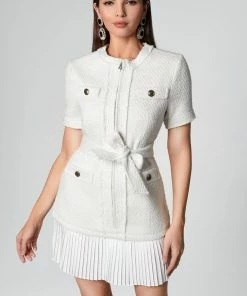 Bellabarnett Fannie Tweed Coat Mini Dress