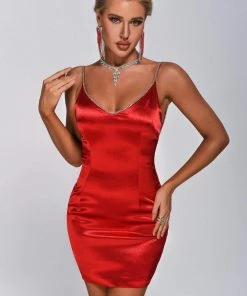 Tracking Aina Satin Mini Dress CLOTHING