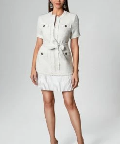 Bellabarnett Fannie Tweed Coat Mini Dress