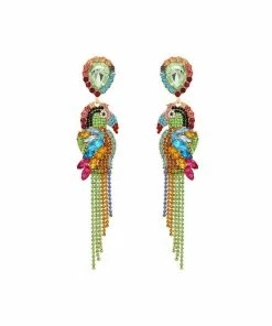 Bellabarnett CLOTHING Yasmin Parrot Diamonate Earrings