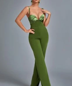 Bellabarnett Bace Satin Jumpsuit CLOTHING