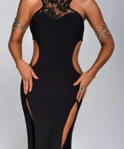 Bellabarnett CLOTHING Acacia Lace Cutout Midi Bandage Dress