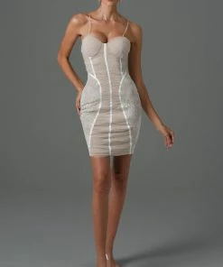 Bellabarnett CLOTHING Rakava Lace Mini Bandage Dress