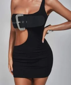 Bellabarnett Amary One Shoulder Cutout Mini Dress