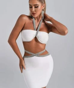 Bellabarnett CLOTHING Varna Cutout Mini Bandage Dress