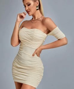 Bellabarnett Pava One Shoulder Ruched Mini Dress