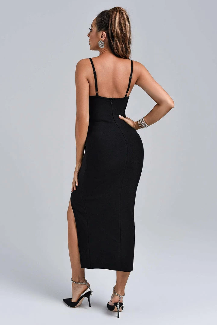 Tracking CLOTHING Barbie Diamonate Midi Bandage Dress
