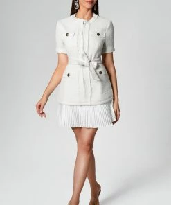 Bellabarnett Fannie Tweed Coat Mini Dress