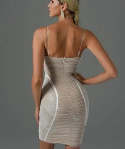 Bellabarnett CLOTHING Rakava Lace Mini Bandage Dress