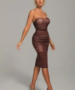 Bellabarnett CLOTHING Arete Mesh Midi Dress