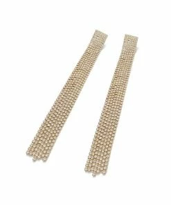 Bellabarnett Irina Rhinestone Tassel Earrings