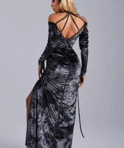 Bellabarnett Manya Velvet Cutout Maxi Dress