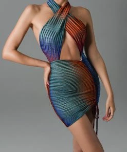 Bellabarnett CLOTHING Firila Halter Mini Dress