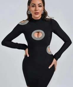 Tracking CLOTHING Shanice Cutout Mini Bandage Dress