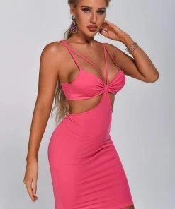 Bellabarnett Alana Cutout Midi Bandage Dress CLOTHING