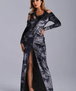 Bellabarnett Manya Velvet Cutout Maxi Dress
