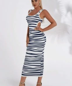 Bellabarnett CLOTHING Inaya Cutout Midi Bandage Dress