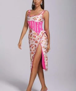 Bellabarnett CLOTHING Brook Jacquard Midi Dress