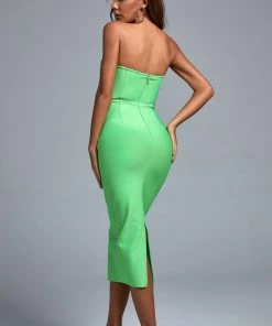 Bellabarnett Salimi Midi Bandage Dress CLOTHING