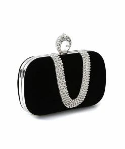 Bellabarnett Vex Diamond Clutch - Black
