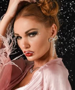 Bellabarnett Candice Rhinestone Earrings CLOTHING