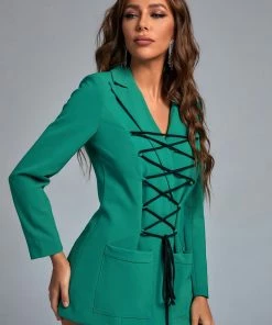 Bellabarnett CLOTHING Merni Lace Up Blazer