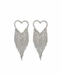 Bellabarnett Vonde Rhinestone Tassel Earrings