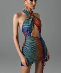 Bellabarnett CLOTHING Firila Halter Mini Dress