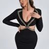 Tracking Marian Cutout Backless Mini Bandage Dress
