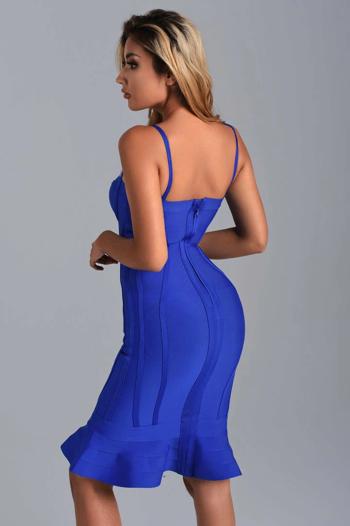 Bellabarnett CLOTHING Blake Mini Bandage Dress - Blue