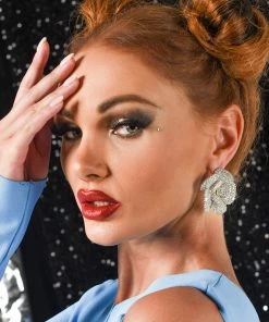 Bellabarnett CLOTHING Bentley Floral Diamonate Earrings