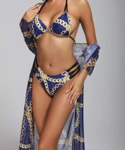 Bellabarnett Bryony Bikini Three Piece Set - Blue CLOTHING