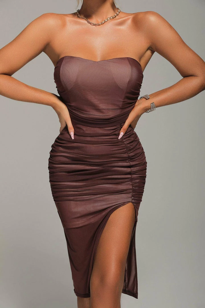 Bellabarnett CLOTHING Arete Mesh Midi Dress